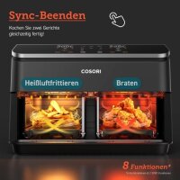 COSORI CAF-R901-AEU Dual Basket Heißluftfriteuse