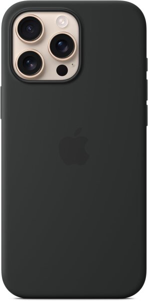 Apple iPhone 16 Pro Max Silikon Case mit MagSafe − Schwarz